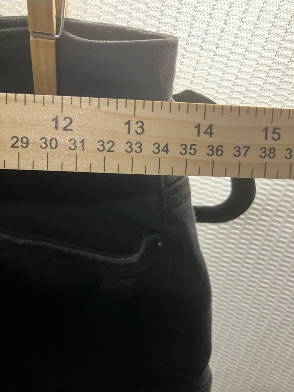 Time and Tru Black Distressed Cargo Jean Shorts - Picture 3 of 8